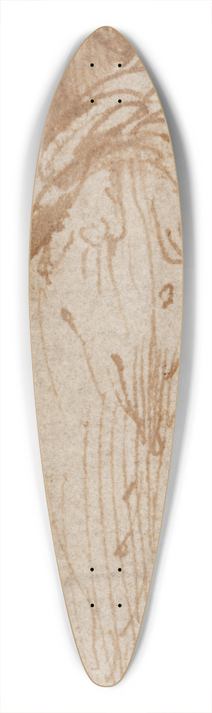 Parmigianino - Stehende Frau von vorn, die Rechte zum Kopf fhrend, rechts hinter ihr eine zweite Figur 39.3 inch art pintail longboard deck