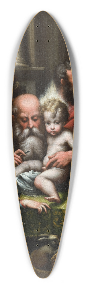 Parmigianino - The Circumcision 39.3 inch art pintail longboard deck