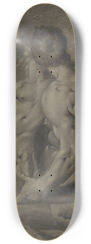 Cornelis Cornelisz Van Haarlem - Two Male Nudes 8.25 inch art skate deck