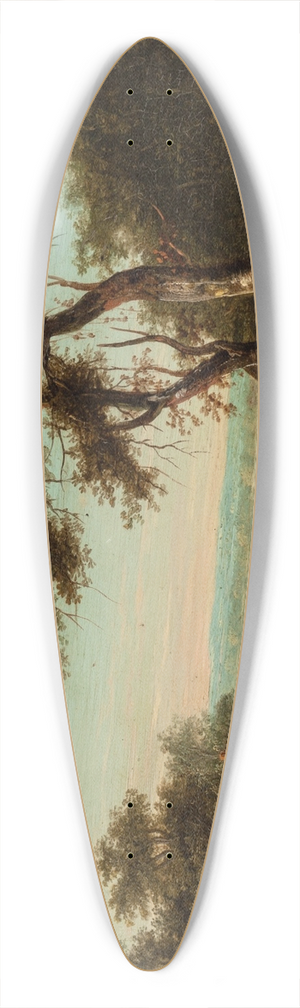 Patrick Nasmyth - Figures on a Sunlit Country Road 39.3 inch art pintail longboard deck