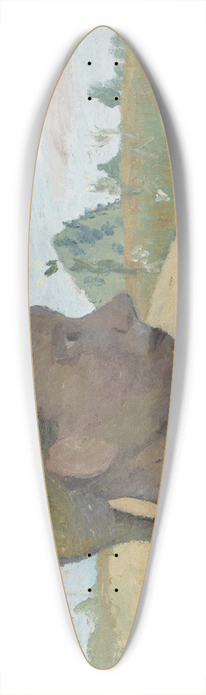 Paula Modersohn-Becker - Portrait of a Girl 39.3 inch art pintail longboard deck Paula Modersohn-Becker - Portrait of a Girl 39.3 inch art pintail longboard deck