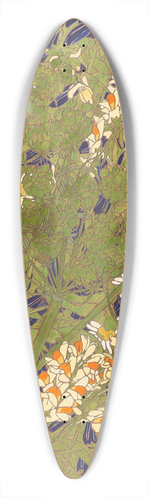 Paula Rsler - Frauenflachs 39.3 inch art pintail longboard deck