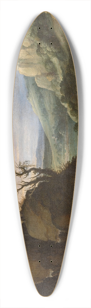 Paul Bril - Landscape 39.3 inch art pintail longboard deck