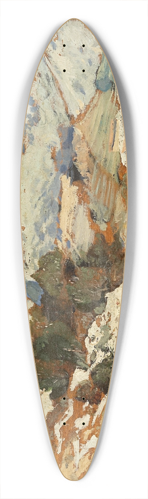 Paul-Camille Guigou - Landscape near Roquevaire in Provence 39.3 inch art pintail longboard deck