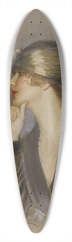 Paul Csar Helleu - Portrait de Lucette 39.3 inch art pintail longboard deck