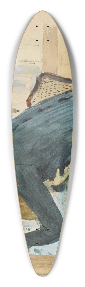 Paul Csar Helleu - Profile Portrait Of A Young Lady 39.3 inch art pintail longboard deck