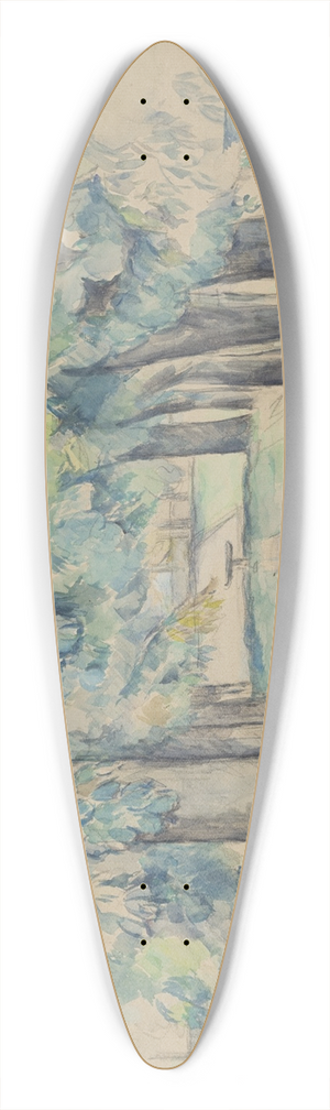 Paul Czanne - Avenue of Chestnut Trees at the Jas de Bouffan 39.3 inch art pintail longboard deck