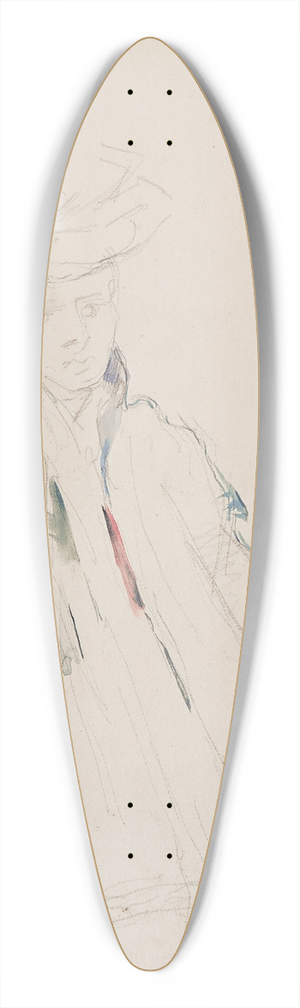 Paul Czanne - Femme  la mante 39.3 inch art pintail longboard deck