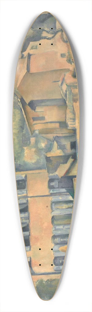 Paul Czanne - House in Aix 39.3 inch art pintail longboard deck
