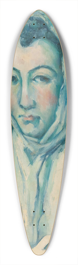 Paul Czanne - La Femme  Lhermine, Daprs Le Greco 39.3 inch art pintail longboard deck Paul Czanne - La Femme  Lhermine, Daprs Le Greco 39.3 inch art pintail longboard deck