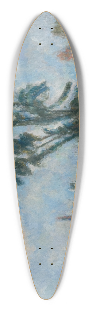 Paul Czanne - La Rivire 39.3 inch art pintail longboard deck Paul Czanne - La Rivire 39.3 inch art pintail longboard deck