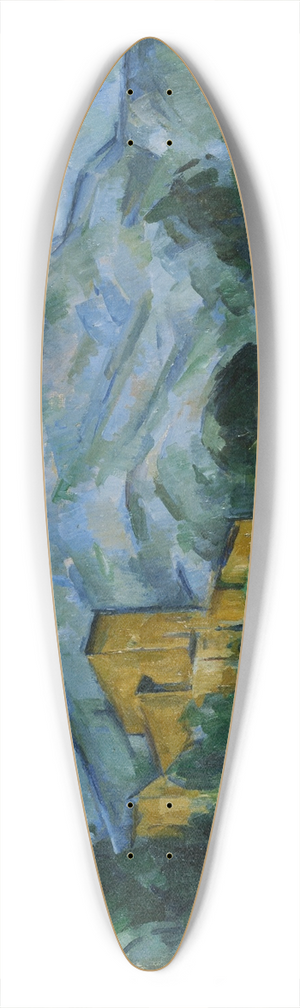Paul Czanne - Mont Sainte-Victoire and Chteau Noir 39.3 inch art pintail longboard deck Paul Czanne - Mont Sainte-Victoire and Chteau Noir 39.3 inch art pintail longboard deck