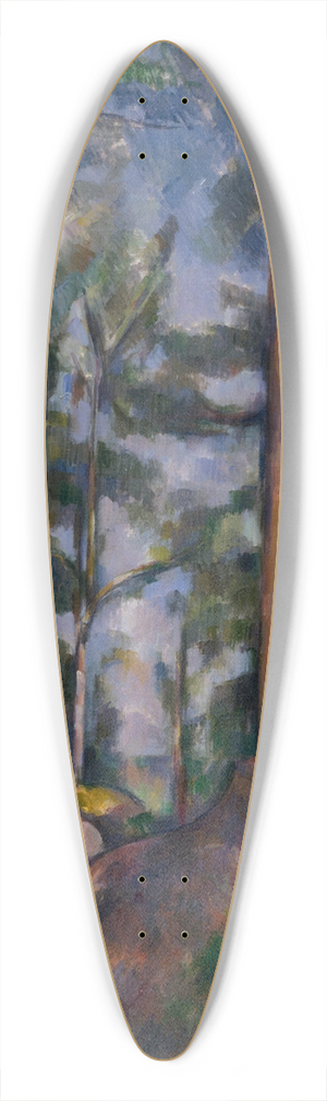 Paul Czanne - Pines and Rocks 39.3 inch art pintail longboard deck
