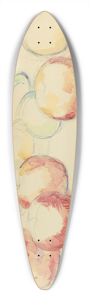 Paul Czanne - Pommes Et Poires 39.3 inch art pintail longboard deck Paul Czanne - Pommes Et Poires 39.3 inch art pintail longboard deck