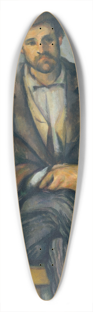 Paul Czanne - Seated Peasant 39.3 inch art pintail longboard deck