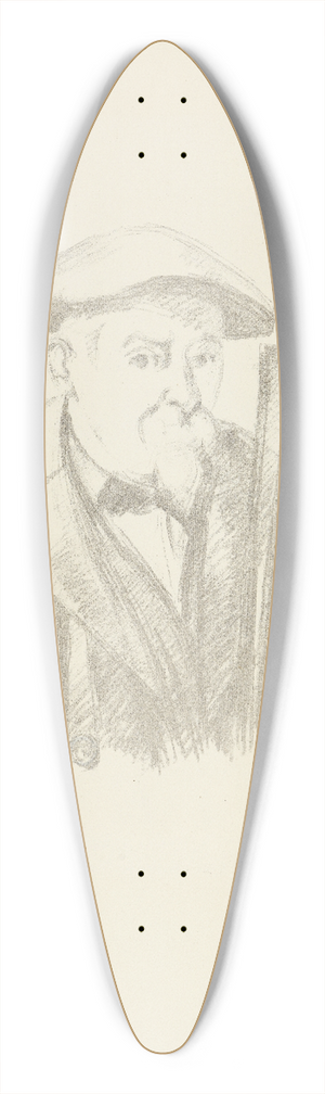 Paul Czanne - Selbstbildnis 39.3 inch art pintail longboard deck