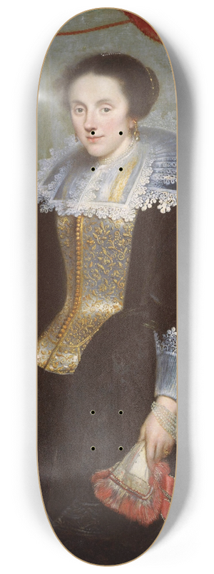 Cornelis de Vos - Portrait of a Lady 8.25 inch art skate deck