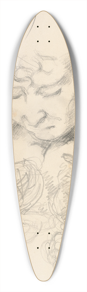 Paul Czanne - Studies Including Madame Czanne 39.3 inch art pintail longboard deck