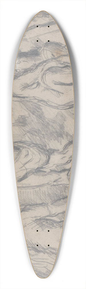 Paul Czanne - Study of Four Women Bathing 39.3 inch art pintail longboard deck Paul Czanne - Study of Four Women Bathing 39.3 inch art pintail longboard deck