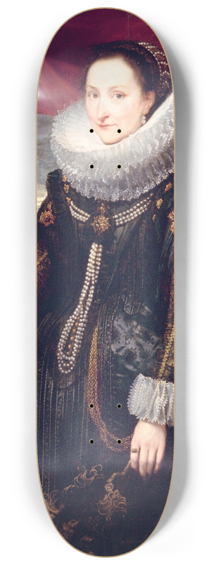 Cornelis de Vos - Portrait of a Woman 8.25 inch art skate deck Cornelis de Vos - Portrait of a Woman 8.25 inch art skate deck