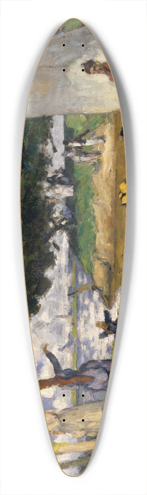 Paul Czanne - The Fishermen (Fantastic Scene) 39.3 inch art pintail longboard deck