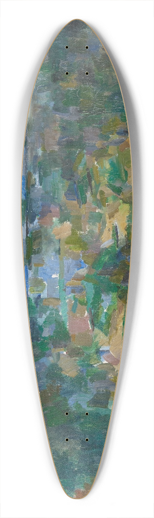 Paul Czanne - View of Mount Sainte-Victoire from Les Lauves 39.3 inch art pintail longboard deck Paul Czanne - View of Mount Sainte-Victoire from Les Lauves 39.3 inch art pintail longboard deck
