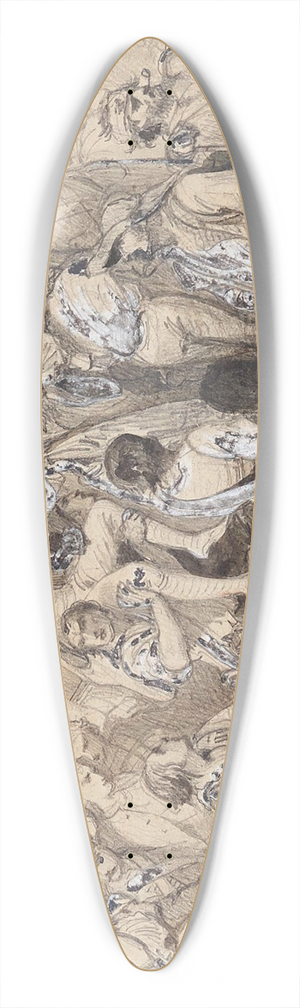 Paul Delaroche - Le retour de la prise de la Bastille 39.3 inch art pintail longboard deck