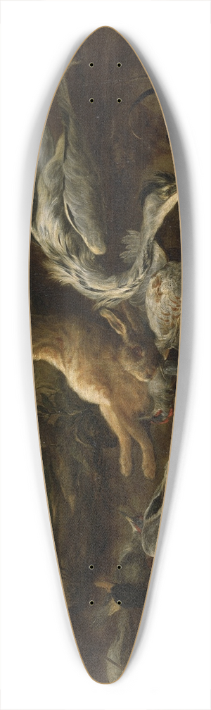 Paul de Vos - Landscape with hunting 39.3 inch art pintail longboard deck