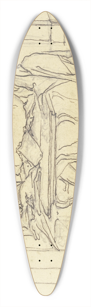 Paul Egell - Divorce 39.3 inch art pintail longboard deck