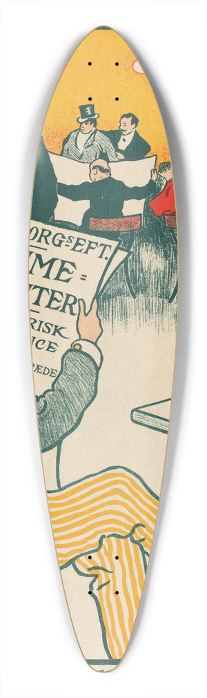 Paul Fischer - Poster for Exhibition of Artistic Posters of Wilhelm Sborg 39.3 inch art pintail longboard deck