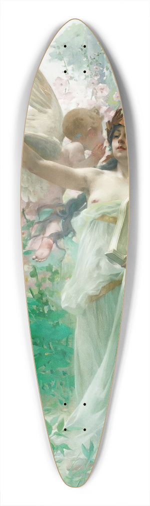 Paul-Franois Quinsac - Allegory Of Music 39.3 inch art pintail longboard deck