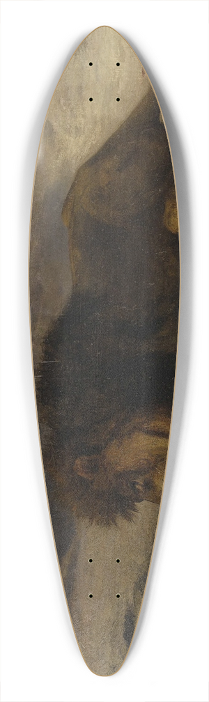 Paul Friedrich Meyerheim - The Lion 39.3 inch art pintail longboard deck