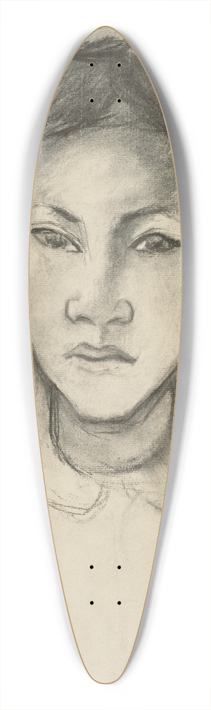 Paul Gauguin - Head of a Tahitian Woman 39.3 inch art pintail longboard deck Paul Gauguin - Head of a Tahitian Woman 39.3 inch art pintail longboard deck