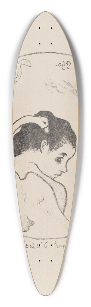 Paul Gauguin - Projet dassiette 39.3 inch art pintail longboard deck