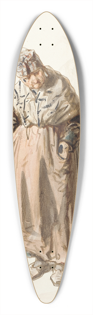 Paul Gavarni - Agla 39.3 inch art pintail longboard deck