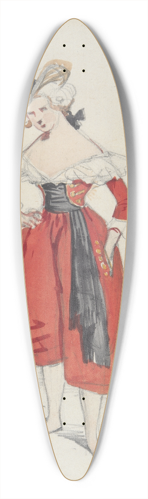 Paul Gavarni - Corsaire 39.3 inch art pintail longboard deck