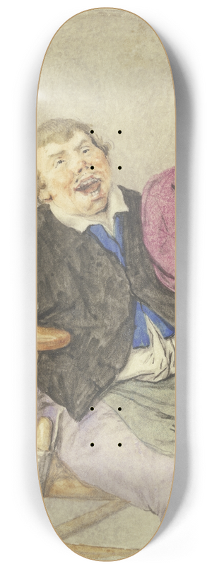 Cornelis Dusart - Wine drinker 8.25 inch art skate deck