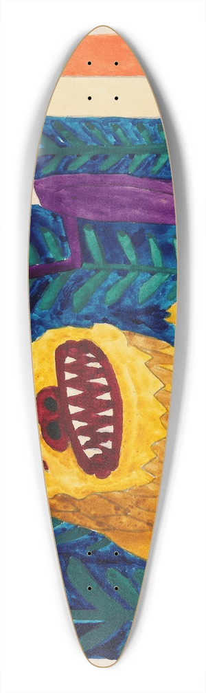 Paul Goesch - Herkules und der Nemeische Lwe 39.3 inch art pintail longboard deck