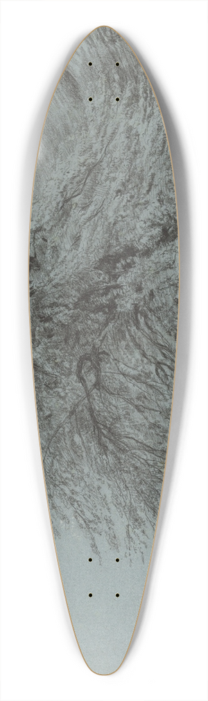 Paul Huet - A Wild Beech in Full Leaf 39.3 inch art pintail longboard deck