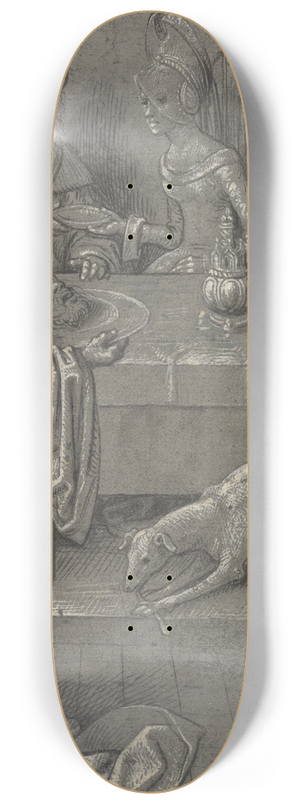 Cornelis Engebrechtsz - Salome with the Head of John the Baptist 8.25 inch art skate deck