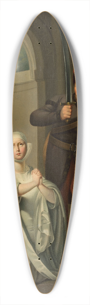 Paul Joseph Bardou - Virtuous nun 39.3 inch art pintail longboard deck