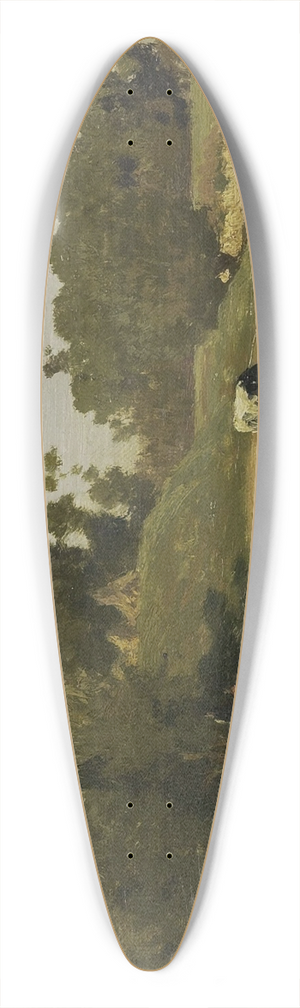 Paul Joseph Constantin Gabril - Landscape near Abcoude 39.3 inch art pintail longboard deck