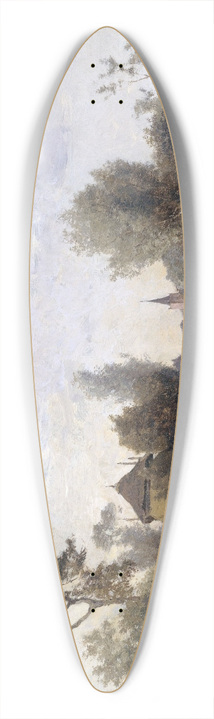 Paul Joseph Constantin Gabril - Landscape near Kortenhoef 39.3 inch art pintail longboard deck Paul Joseph Constantin Gabril - Landscape near Kortenhoef 39.3 inch art pintail longboard deck