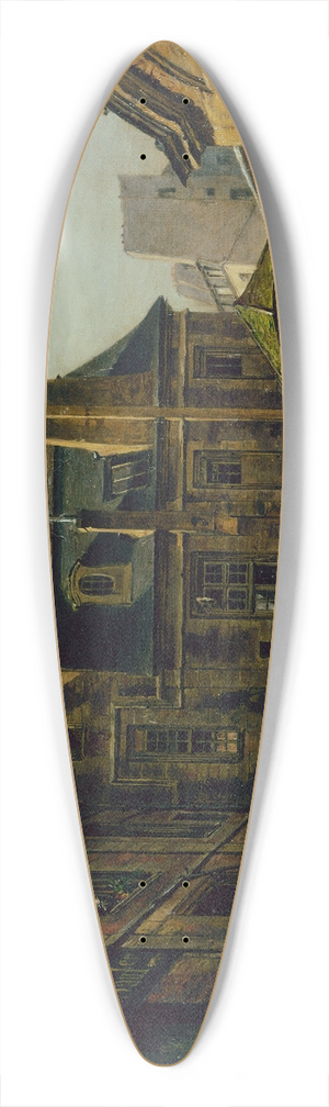 Paul-Joseph-Victor Dargaud - Lhtel de La Vieuville 39.3 inch art pintail longboard deck