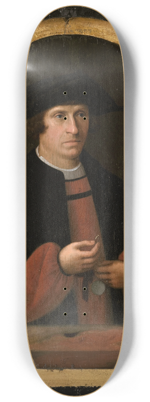 Cornelis Engelsz. - Portrait of Frans van Schoterbosch 8.25 inch art skate deck