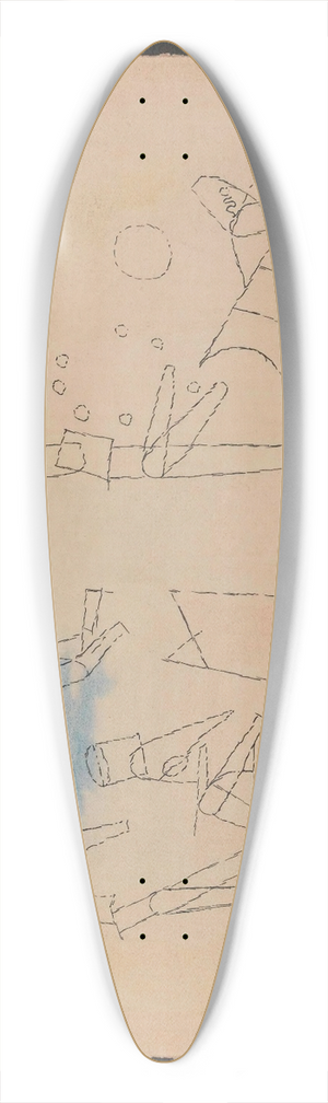 Paul Klee - Acrobats 39.3 inch art pintail longboard deck