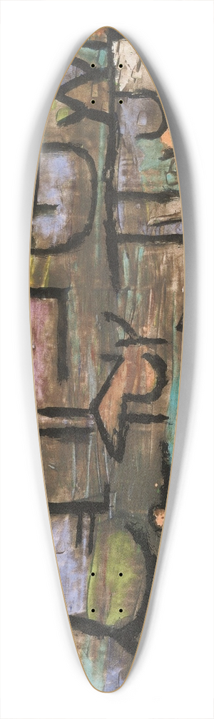 Paul Klee - After The Flood 39.3 inch art pintail longboard deck