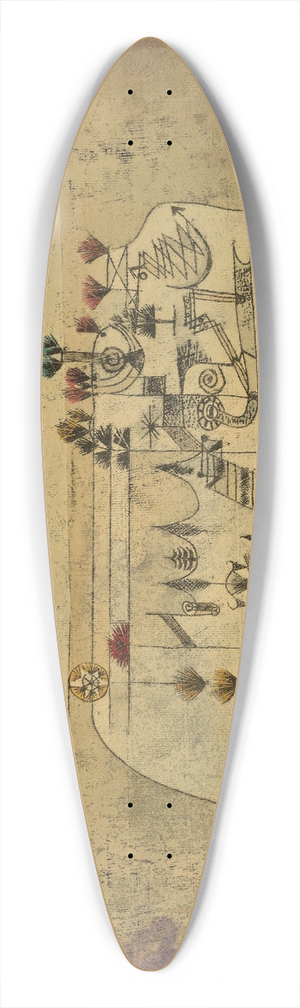 Paul Klee - All Souls Picture 39.3 inch art pintail longboard deck