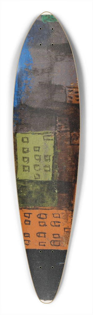 Paul Klee - Ansteigender Stadt-Teil 39.3 inch art pintail longboard deck