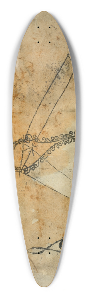 Paul Klee - Classical Grotesque 39.3 inch art pintail longboard deck